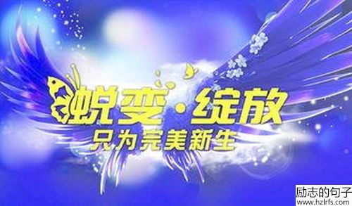 正能量励志语录，脱变、绽放只为完美的新生